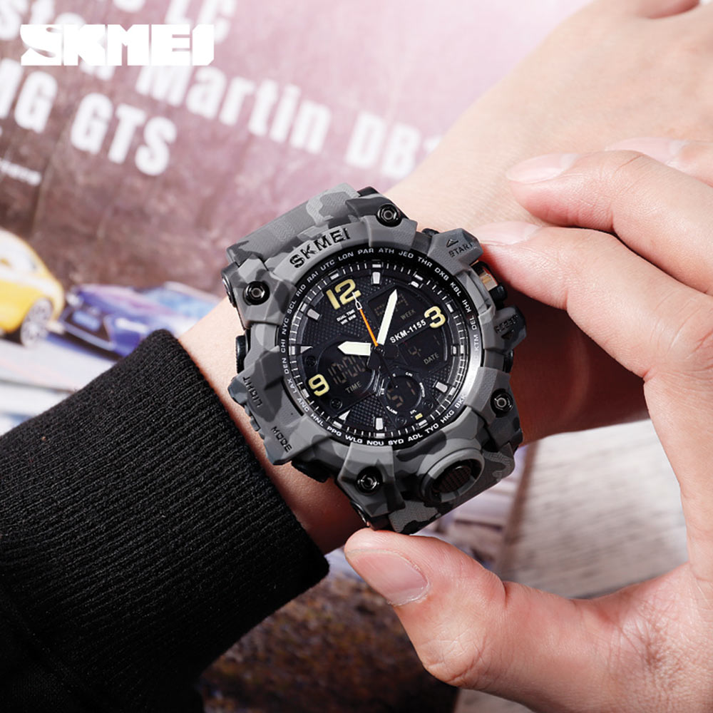 Skmei 1155 Gray Camo Watch