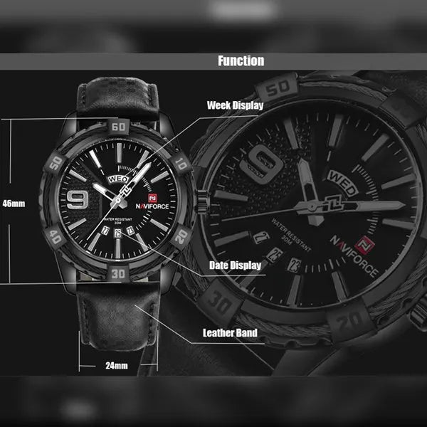 Naviforce 9117 L- Black