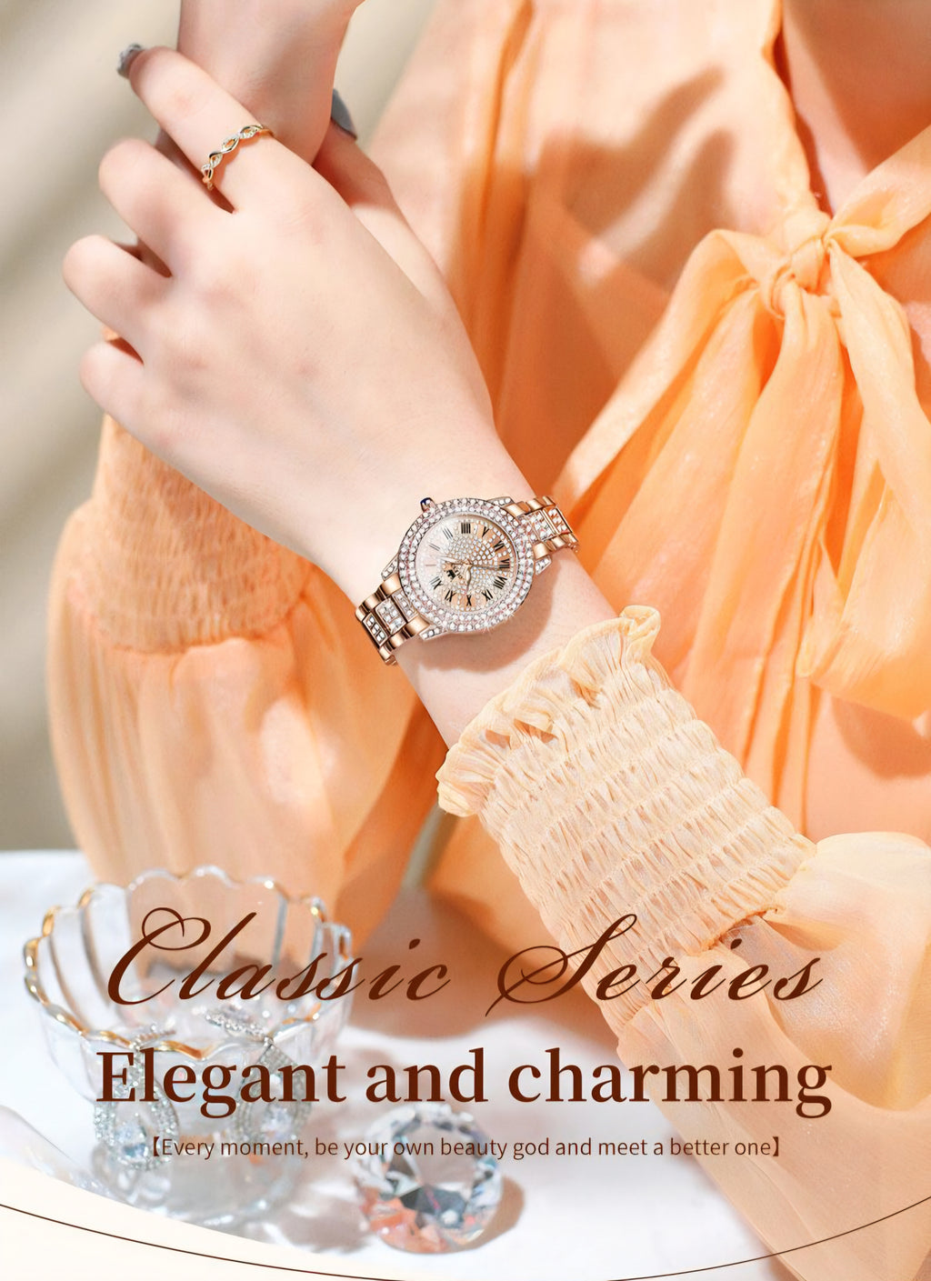 Olevs 9943 Rose Gold