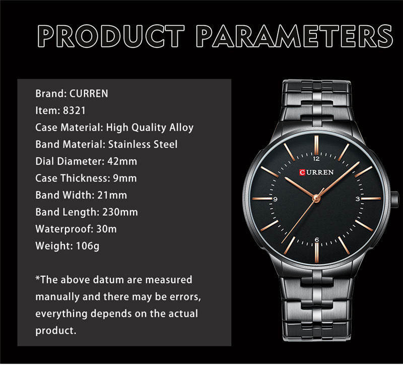 Curren 8321 Black