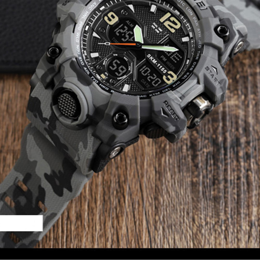 Skmei 1155 Gray Camo Watch
