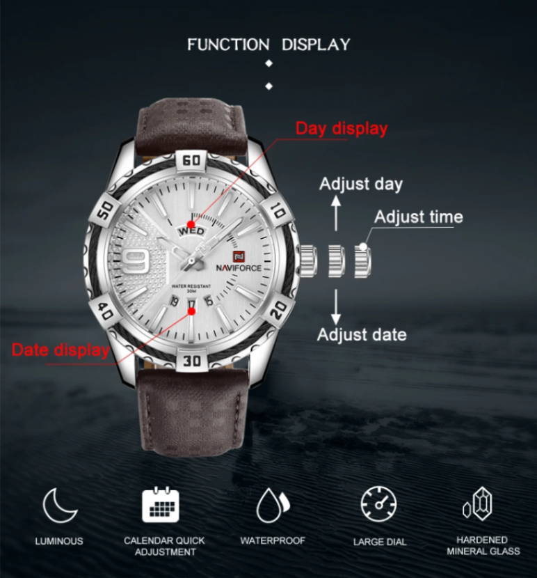 Naviforce 9117 L - Silver