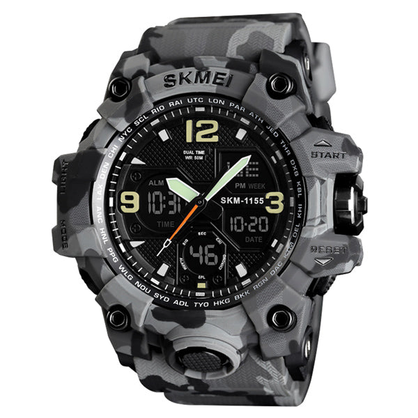 Skmei 1155 Gray Camo Watch