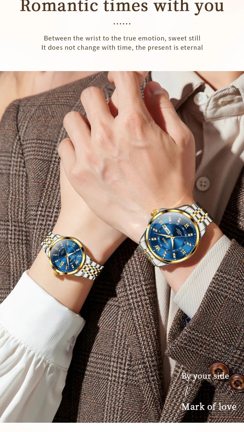 OLEVS 3620 Couple Watch