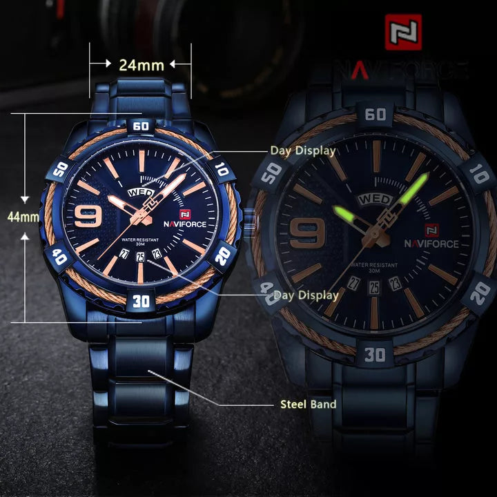 Naviforce 9117 CH - Blue