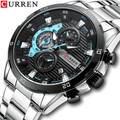 Curren 8402-Silver Black