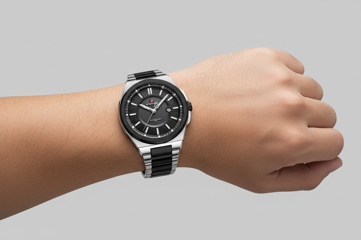Naviforce 9212 Silve Black